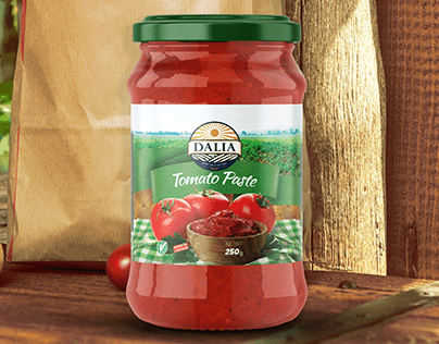 Tomato Paste Label Design