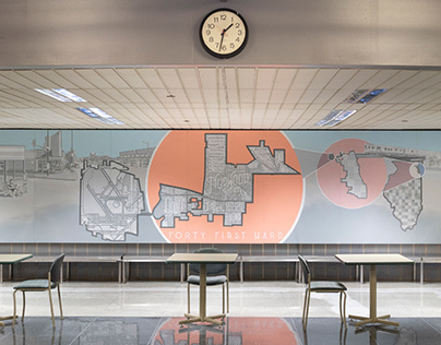 Here & There O'Hare Mural