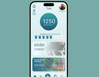 Kalorie Trak App Redesign Mockup