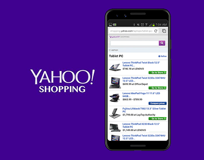 Yahoo! | Mobile Shopping User Flow