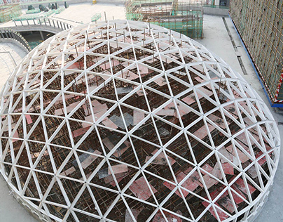 Steel Structure Shaped Glass Dome Building