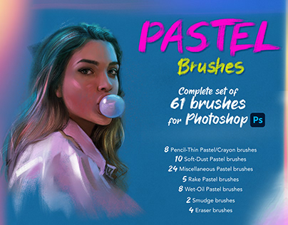 Pastel brushes for Photoshop