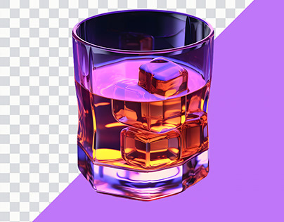 glass of drink soft smooth lighting only png premium