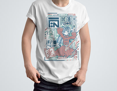T-shirt design - china girl