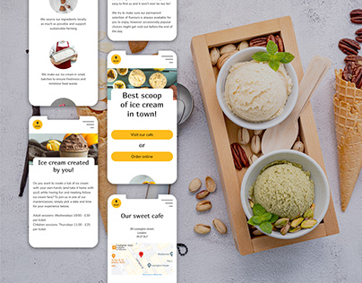 Ice Cream Shop || Website & Online store