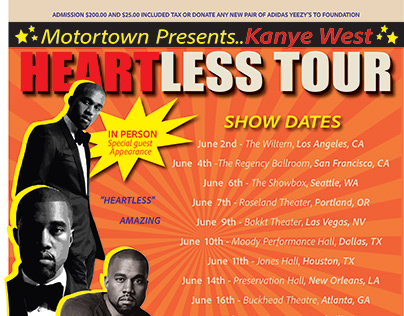 Motown Tour Poster featuring Kanye West