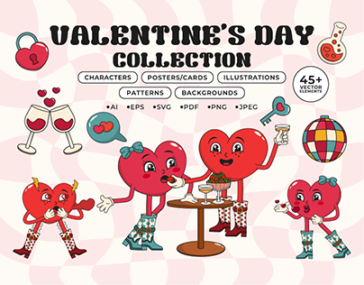 Project thumbnail - Valentine's Day | Characters | Cards | Patterns