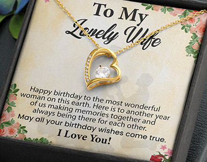 ShineOn creative message card design for lovely wife