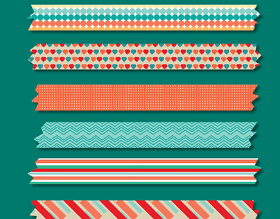 Coloured pattern samples Free Vector