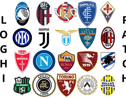 Loghi e patch da ricamo squadre serie A SVG e PES files