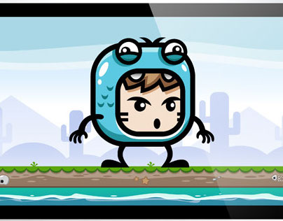 Blue Frog Mascot Boy Game Character Sprite Sheets