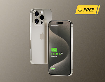 Free iPhone 15 Pro Mockup 😍