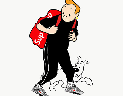 Tintin en mode Lacoste quasi tn
