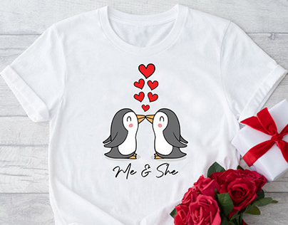 Valentine's Day T-Shirt Design.