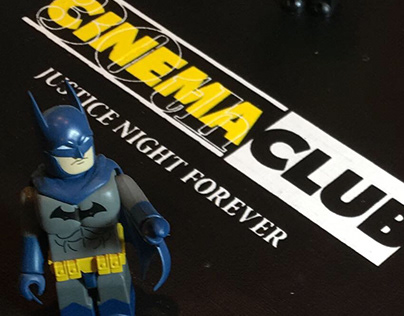 BATMAN's silkscreen for cinema club.