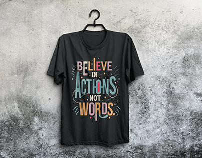 Motivational T-Shirt Typography Design
