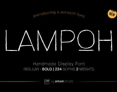 LAMPOH - The Handmade Scratch Display Font