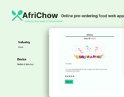 Africhow- Online food ordering app