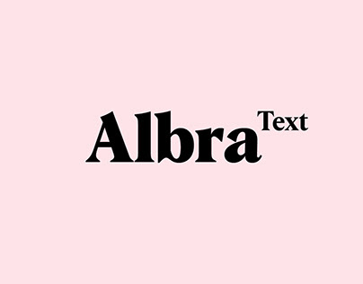 Alba Text Typeface