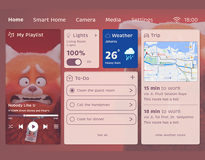 Smart Home Concept - Turning Red