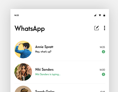 WhatsApp Redesign - Android MD