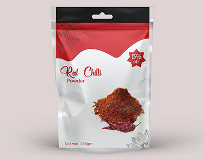 Red chilli pouder pouch bag