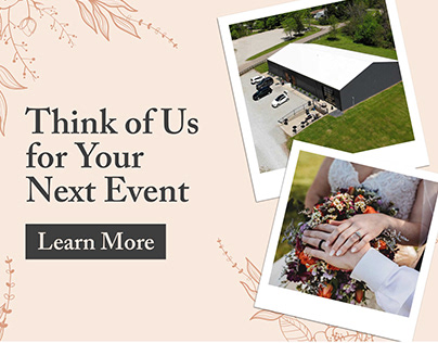 Wedding Event Floral Design Web Banner