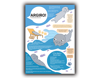 Argiro Monk Seal - Flyer for Archipelagos