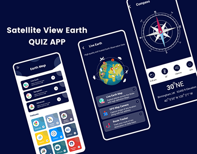 Satellite View Earth Quiz App