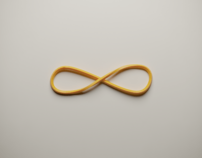 Infinity Rubberband Logo Rendering for Brochure