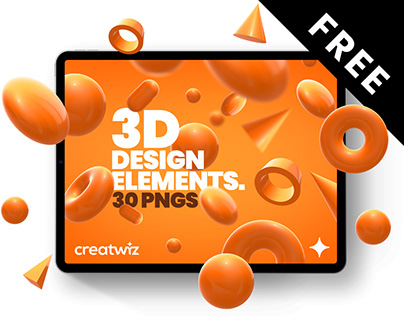 Free 3D design elements