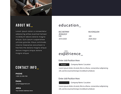 CV and Resume design