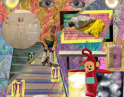Rauschenberg Inspired Collage