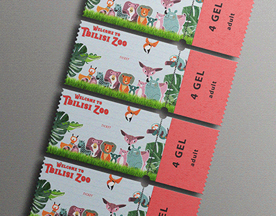 Zoo ticket design