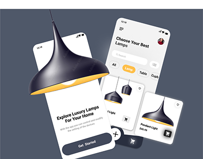 Buy Luxury Lamps App UI