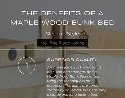 The Benefits of a Maple Wood Bunk Bed