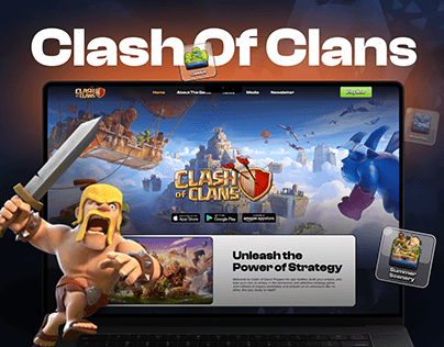 Gaming Website Design | Clash of Clans Website Revamp