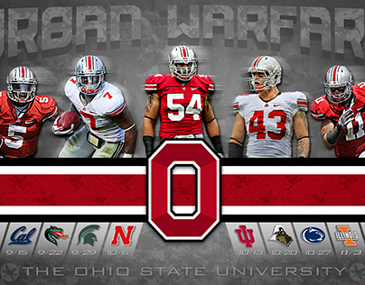 Ohio State Football Poster (2012)