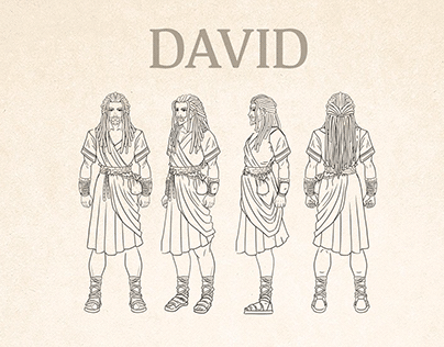 Character design of David's stor