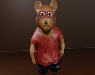Bear Cartoon 3D Model