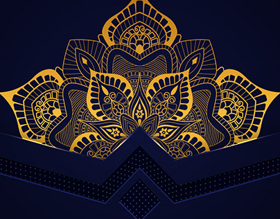 Islamic floral mandala background design in vector