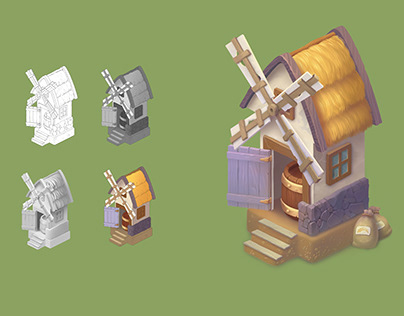 The Windmill 2D render
