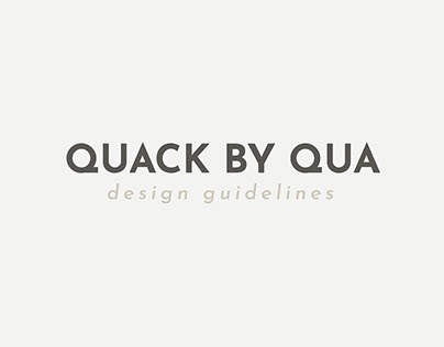 quack by qua: brand book