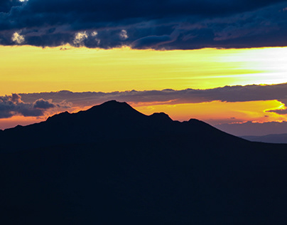 Sunset views from Mt Longonot Kenya