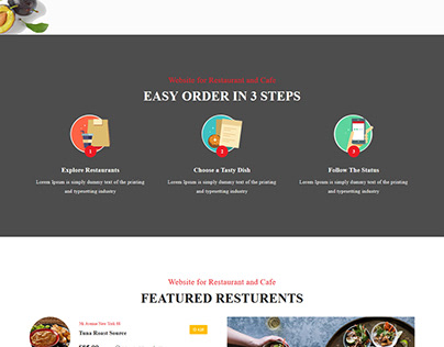 HTML food responsive web template