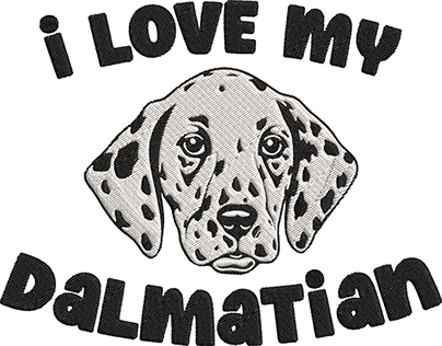 Dalmatian Dog Embroidery