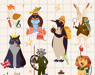 Development of children's illustrations of animals