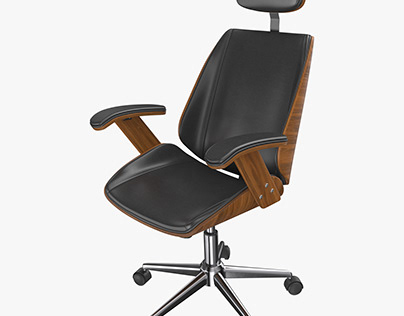 Baxton Hamilton Studio Office Chair 3d model