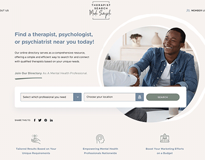 Therapist Finder Website