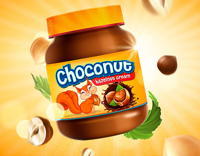 "Choconut" chocolate cream packaging